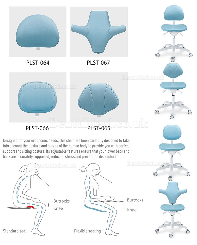 PLST-06 Series Adjustable Ergonomic Dental Stools Dentsit Operator Assistant Hygienist Chair