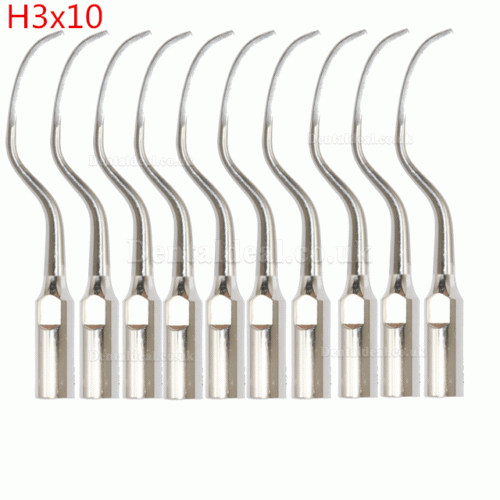 10Pcs Dental Ultrasonic Perio Scaler Tips H3 Fit Satelec DTE Scaler Handpieces