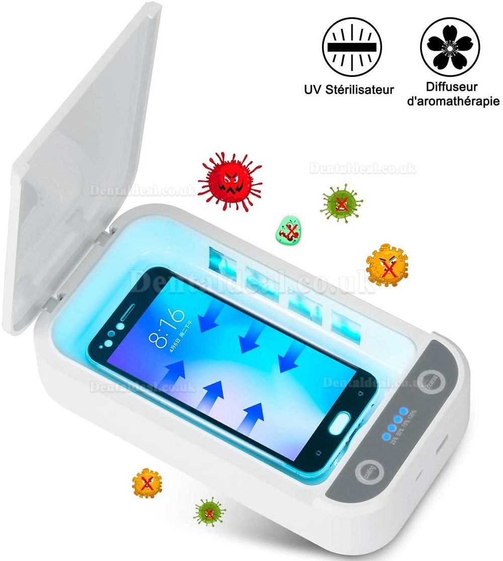 UV Cell Phone Disinfection Toothbrush Jewelry Watches Glasses Cleaner Case