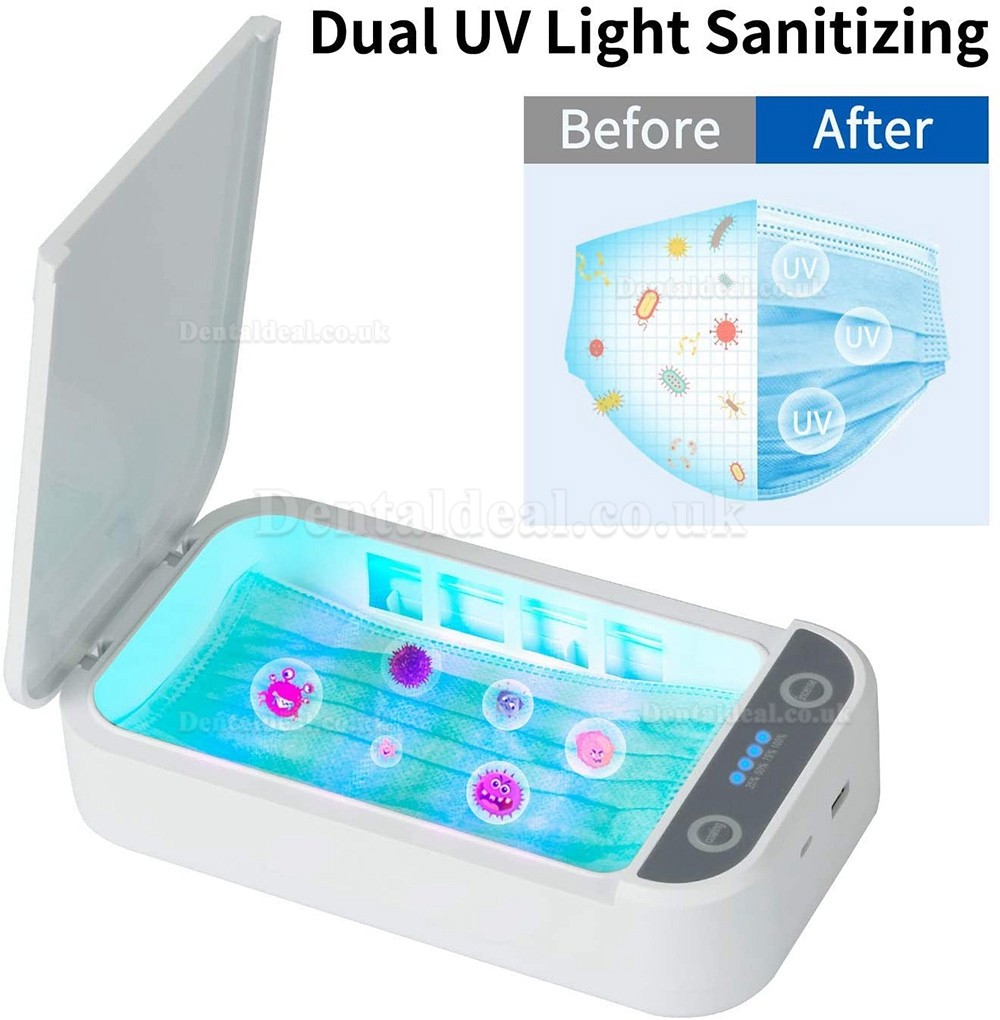 UV Cell Phone Disinfection Toothbrush Jewelry Watches Glasses Cleaner Case