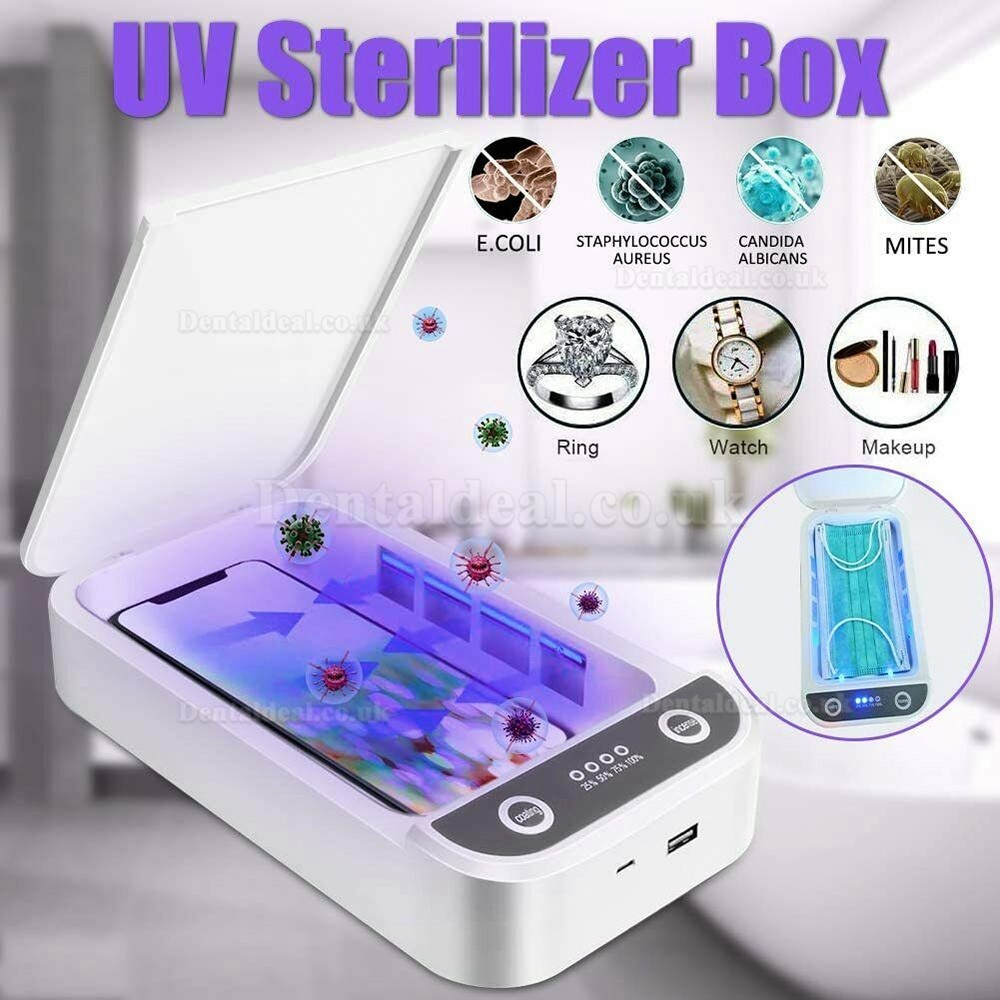 UV Cell Phone Disinfection Toothbrush Jewelry Watches Glasses Cleaner Case