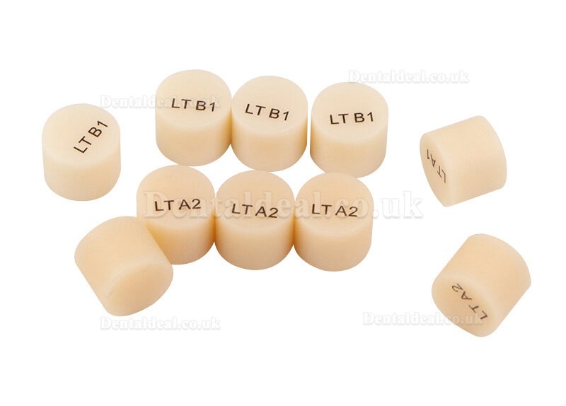 10 PCS Dental Lab Glass-Ceramic Lithium Disilicate Pills Emax Press Block