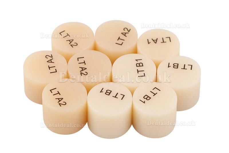 10 PCS Dental Lab Glass-Ceramic Lithium Disilicate Pills Emax Press Block