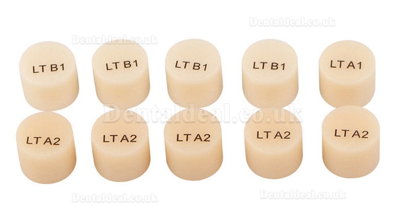 10 PCS Dental Lab Glass-Ceramic Lithium Disilicate Pills Emax Press Block