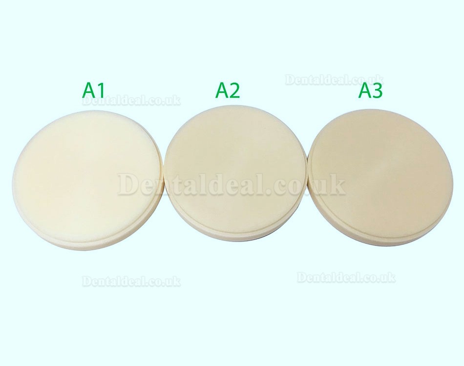 5Pcs Dental PMMA Blocks Pmma Milling Discs Dental Material lab for Make Temporary Bridge Dental Restorations Resin Block