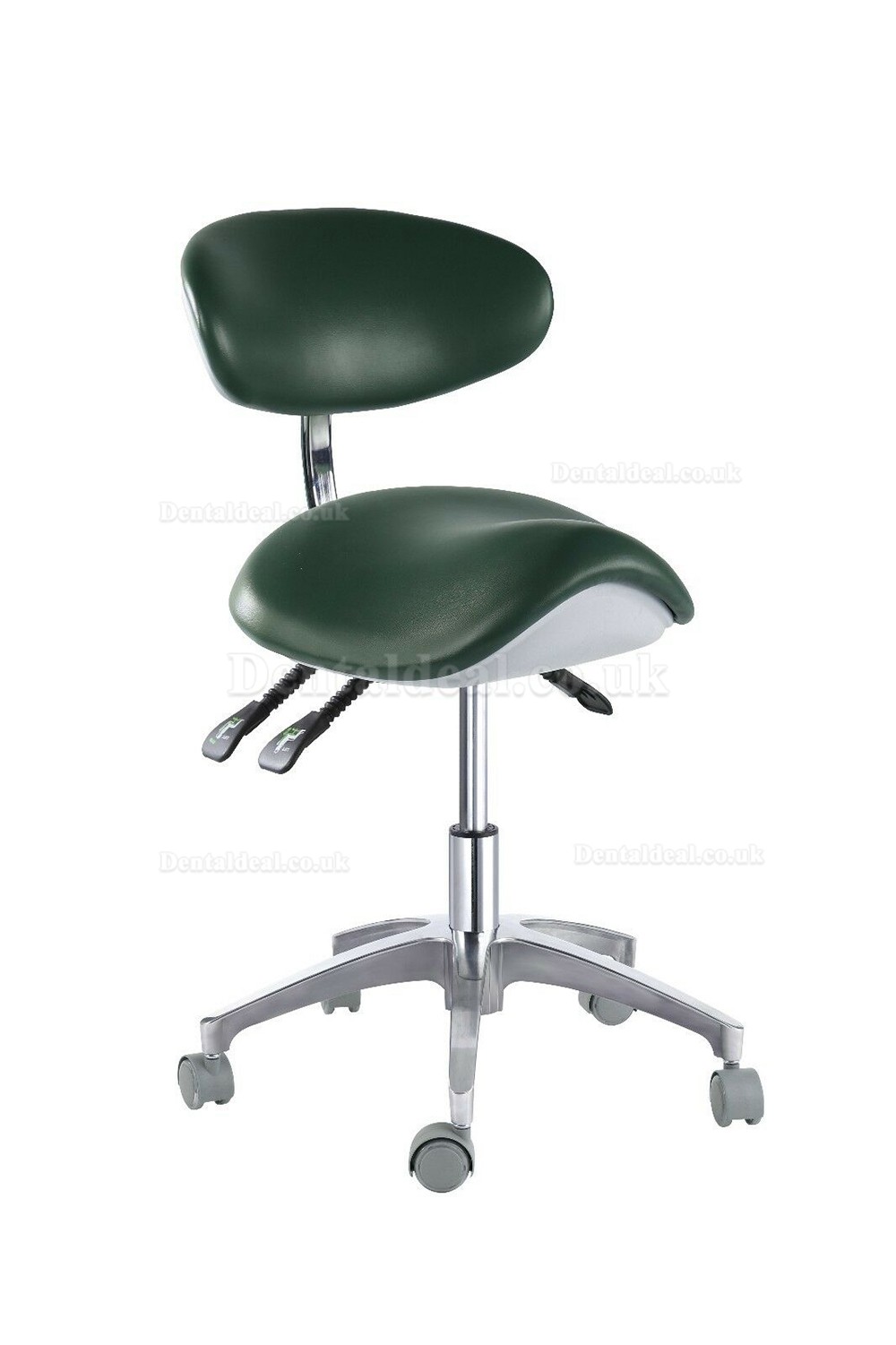 PU Leather Medical Dental Dentist Saddle Chair Adjustable Mobile Doctors'Stool QY-MA1-S