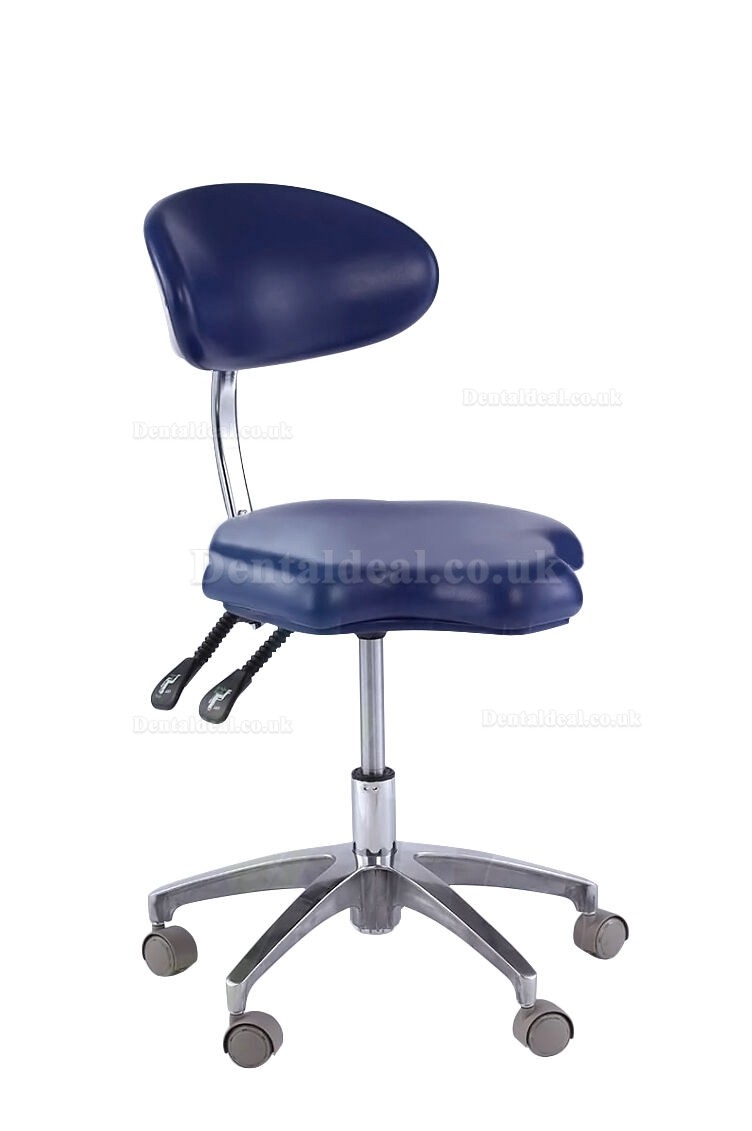 Medical Dental Mobile Chair Doctor's Stools with Backrest PU Leather QY90B