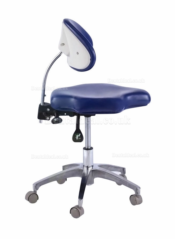 Medical Dental Mobile Chair Doctor's Stools with Backrest PU Leather QY90B