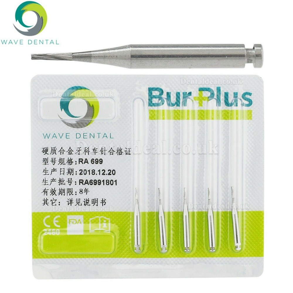 10Pcs RA 699 701 702 Burs Dental Latch-type Taper Fissure Carbide Burs