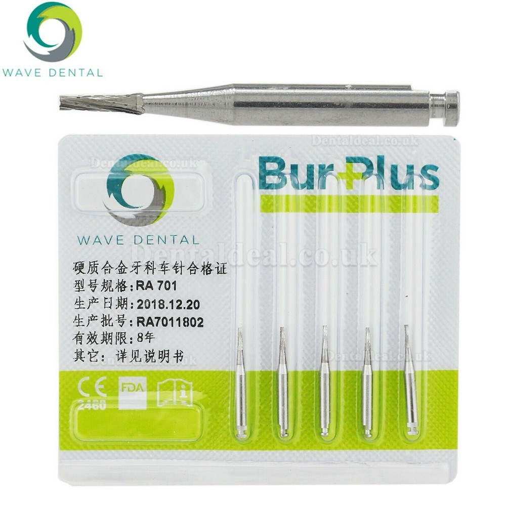 10Pcs RA 699 701 702 Burs Dental Latch-type Taper Fissure Carbide Burs