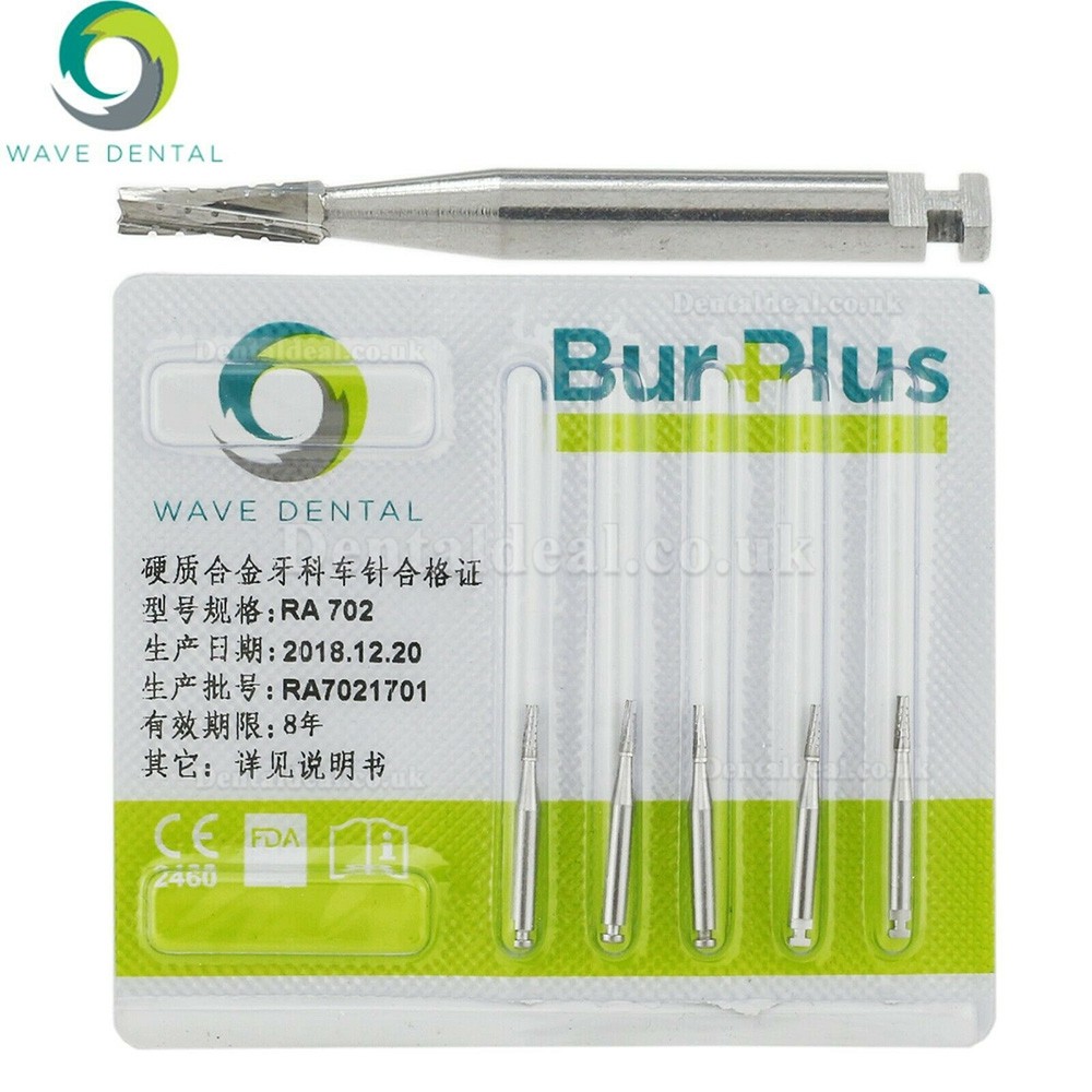 10Pcs RA 699 701 702 Burs Dental Latch-type Taper Fissure Carbide Burs