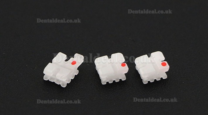 20Pcs/5Pack Dental Orthodontic Ceramic Bracket Braces ROTH 022 3 Hooks