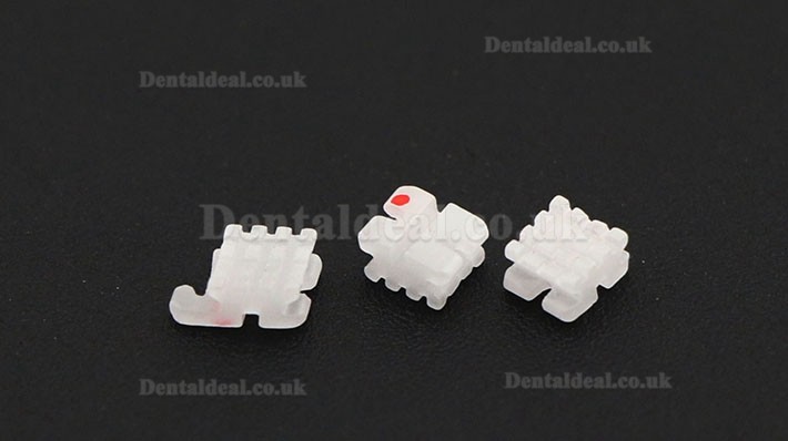 20Pcs/5Pack Dental Orthodontic Ceramic Bracket Braces ROTH 022 3 Hooks