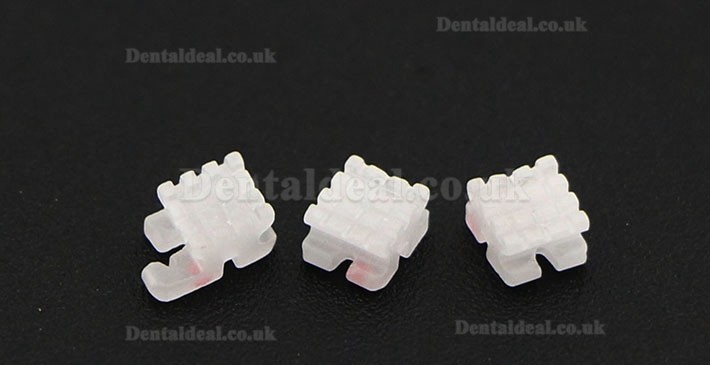 20Pcs/5Pack Dental Orthodontic Ceramic Bracket Braces ROTH 022 3 Hooks