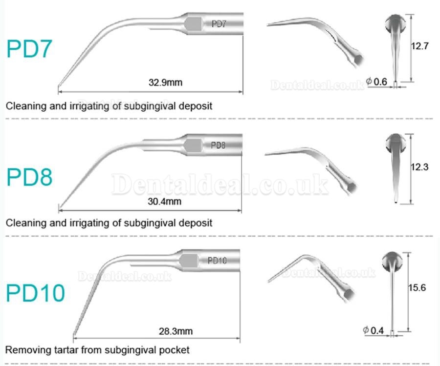 Refine Ultrasonic Scaler Tips P10 P11 P12 P14L P18 P20 P20L P20R P21 22 LR Fit Woodpecker EMS