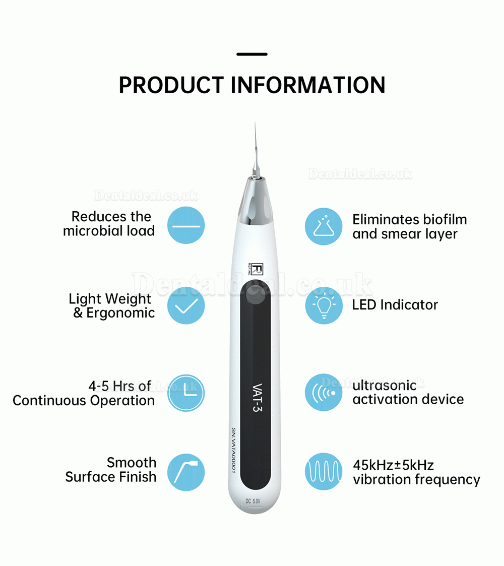 REFINE VAT-3 Endo Ultrasonic Activator Endoactivator Endodontic Irrigator Cordless