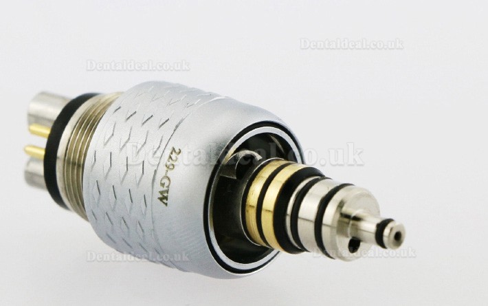 Yusendent Dental Fiber Optic Handpiece Coupler 6 Pin Quick Coupling W&H Roto CX229-GW