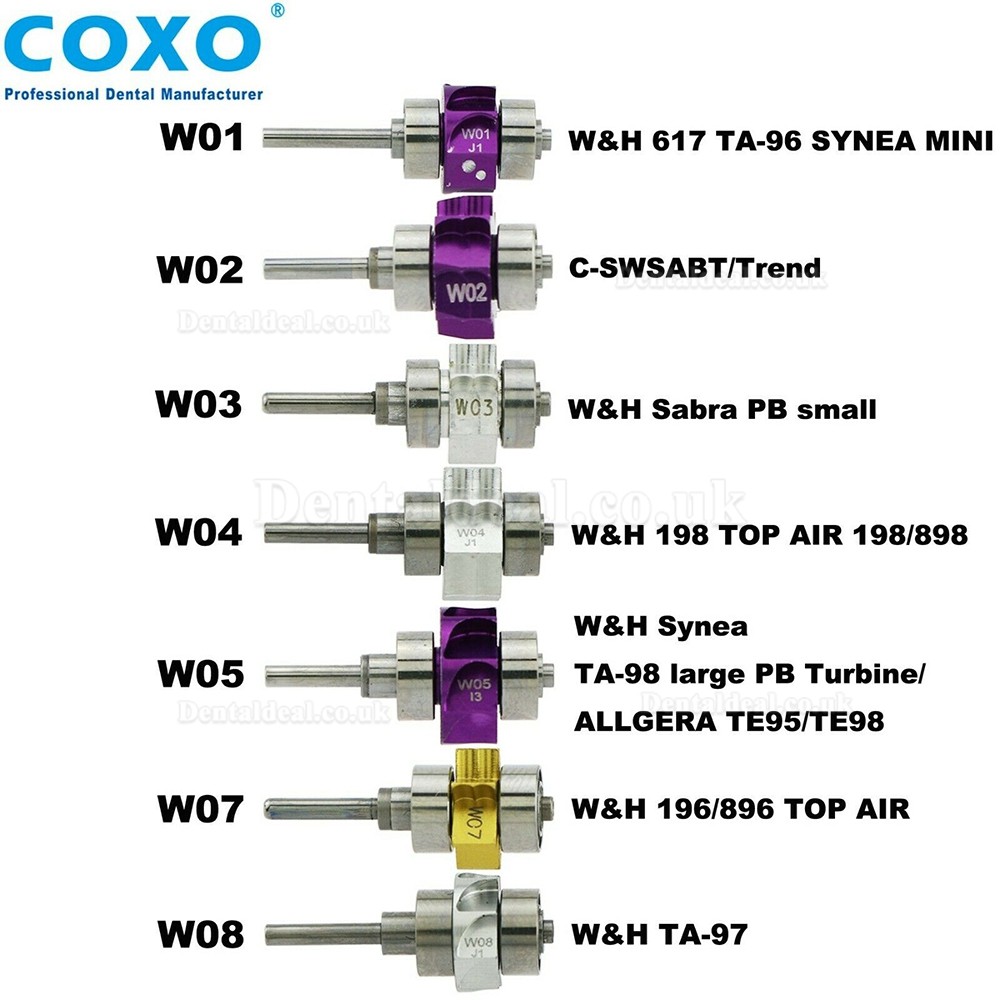 COXO Dental Replacement Rotor Cartridge For W&H High Speed Turbine Handpiece