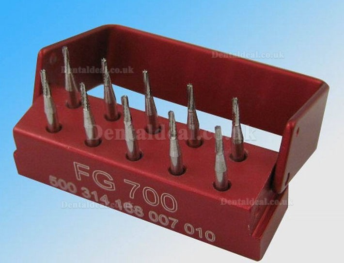 1Box Dental SBT FG700 1.6mm Cross-cut Taper Tungsten Carbide Steel Drills/Burs