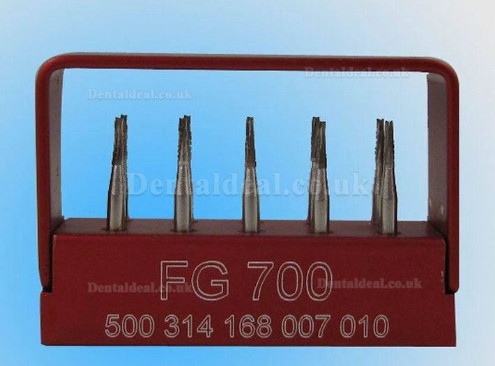 1Box Dental SBT FG700 1.6mm Cross-cut Taper Tungsten Carbide Steel Drills/Burs