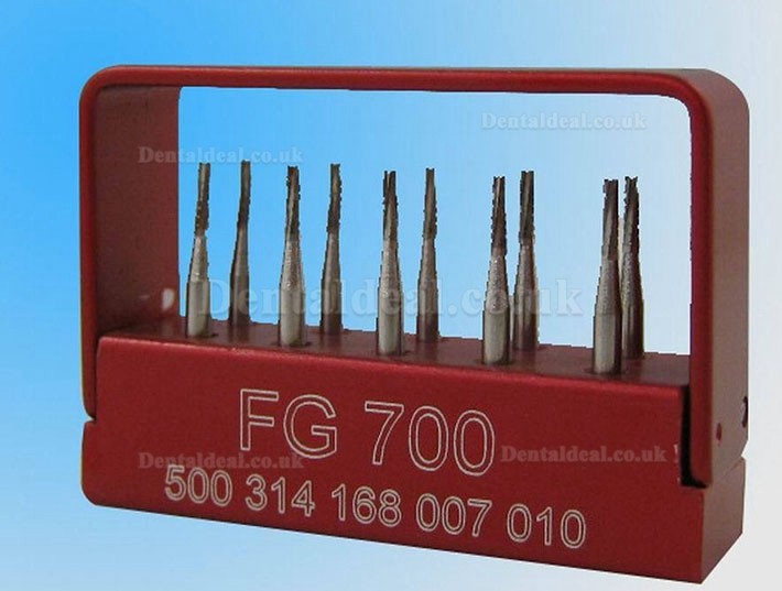 1Box Dental SBT FG700 1.6mm Cross-cut Taper Tungsten Carbide Steel Drills/Burs