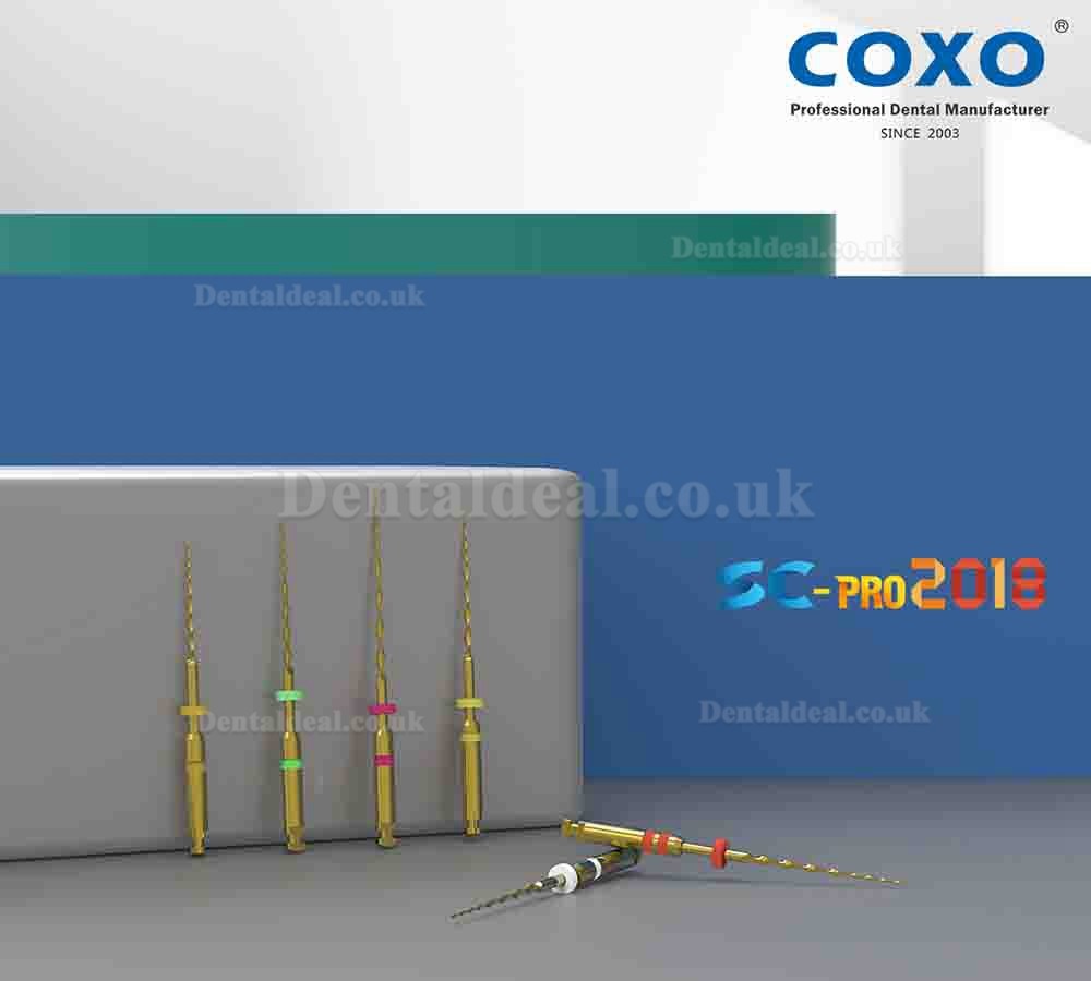 6Pcs YUSENDENT COXO SC-PRO 2018 Endodontic Files Endo Dental Root Canal Nickel Titanium Files