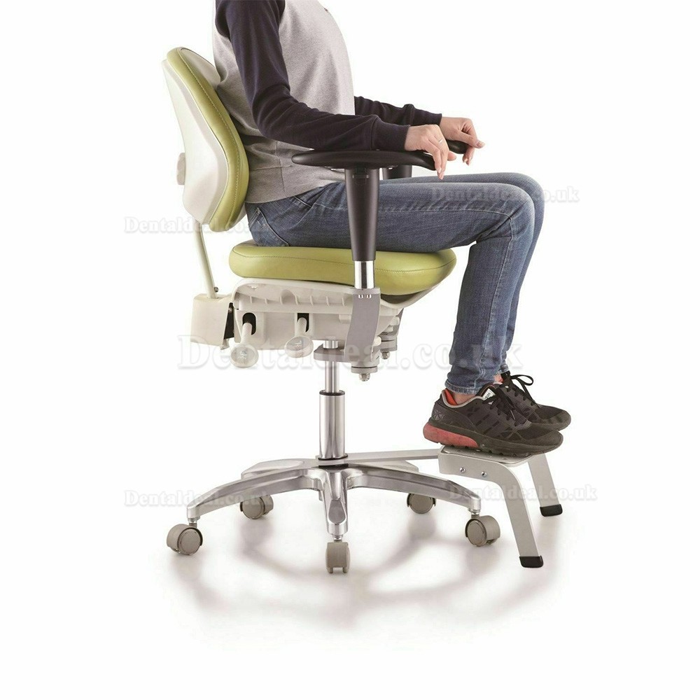 QiyuanDental Microscope Chair Saddle Stool Dentist Chair w/ Foot Base SDS-PB1