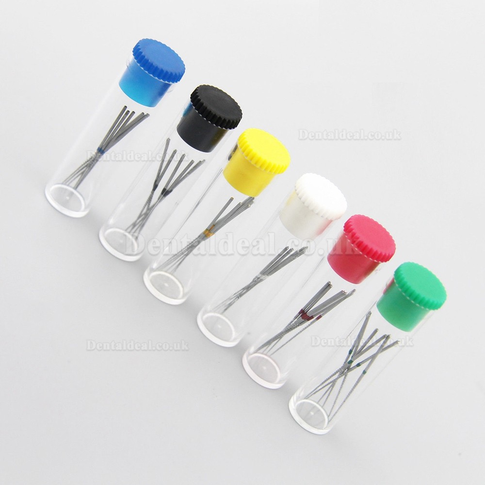 6 Bottles Woodpecker Niti Endodontic Files U file for Root Canal Cleaning #15-40