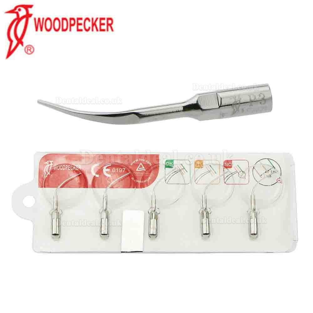 5Pcs Woodpecker Dental Ultrasonic Scaler Periodontal Scaling Tip P3 Fit EMS UDS