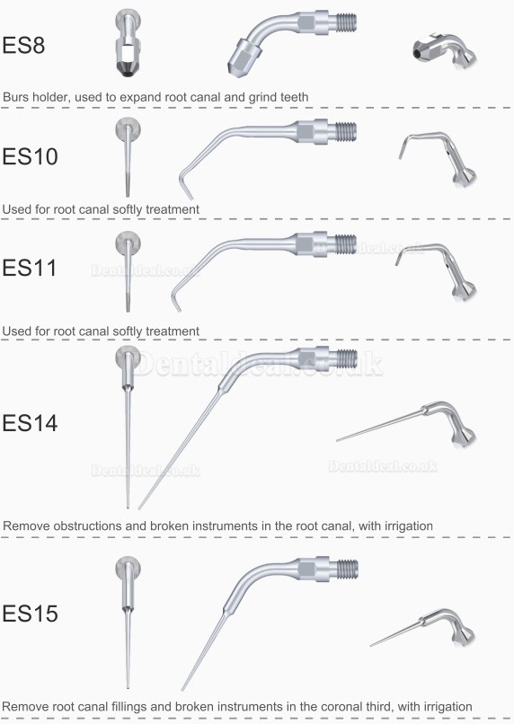 5Pcs Woodpecker E15 Endodontic Scaler Tips For SIRONA Handpiece