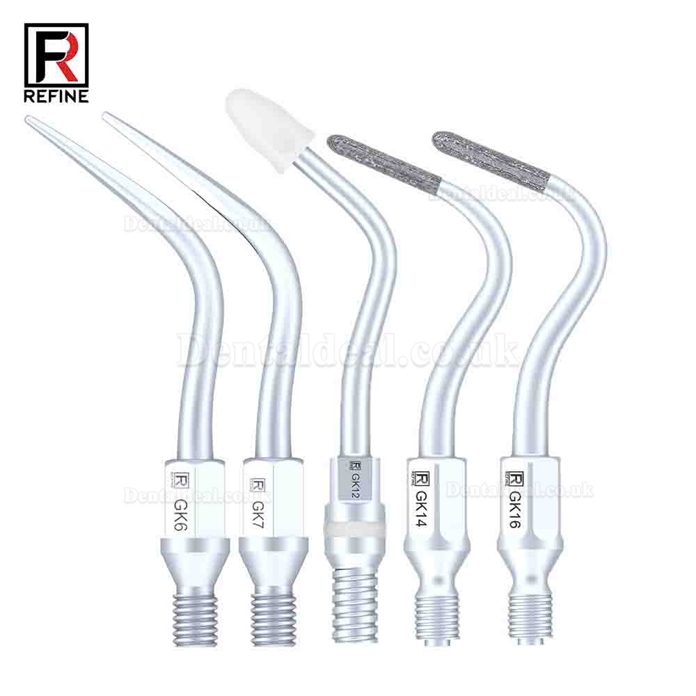 5 Pcs Dental Scaler Scaling Tips GK1 GK2 GK3 GK4 GK5 GK6 GK7 GK12 GK14 GK16 Fit KAVO SONICflex Scaler Handpiece