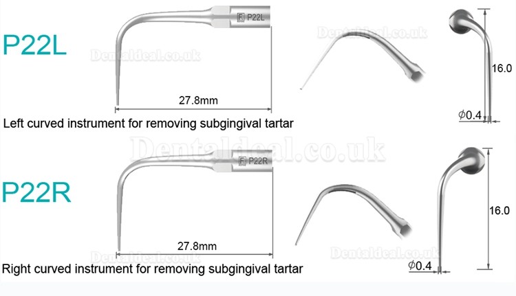 5 Pcs Dental Tips P2L P2R P2LD P2RD P5 P6 P7 P8 P10 P11 P12 P14L Fit Refine EMS Woodpecker Scaler Handpiece