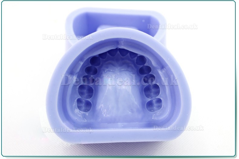 Silicone model for dental cavity preparation block