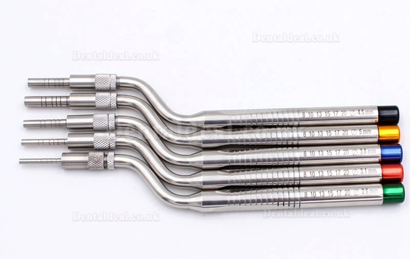 5Pcs/Set Dental Implant Osteotome Instrument Mandibular Sinus Elevator Tool