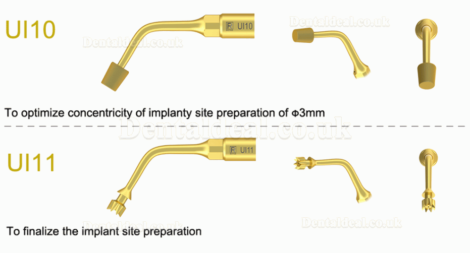 1Pcs Dental Piezosurgery Surgery Tips For Bone Cutting Sinus lifting Implant Ul6 UI7 UI8 UI9 UI10 UI11 Fit Mectron Woodp