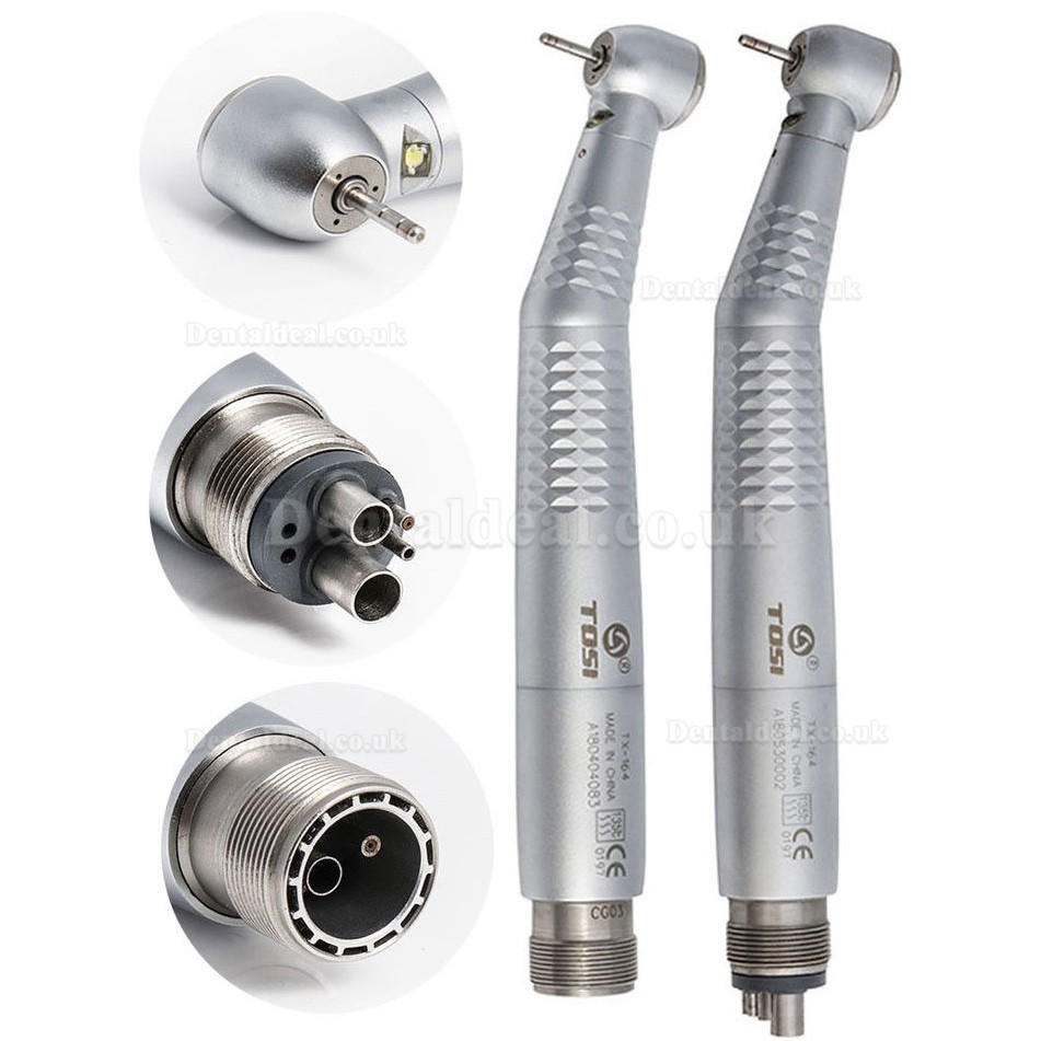 TOSI TX-164 Dental LED High Speed Turbine Handpiece Air Turbine Standard/Torque 2/4Holes