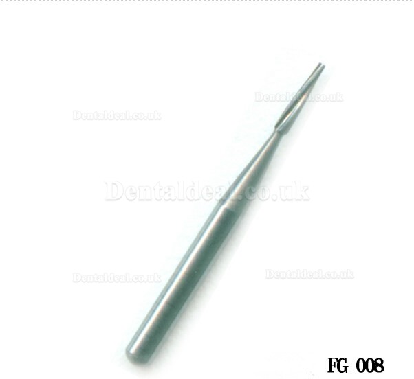 100PCS FG 1.6mm Dental Taper Fissure Carbide Burs