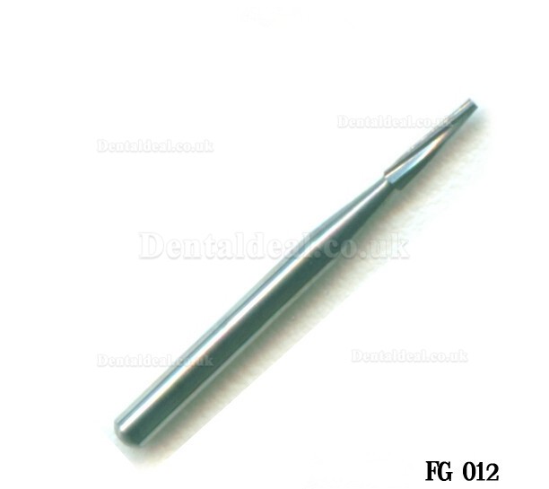 100PCS FG 1.6mm Dental Taper Fissure Carbide Burs