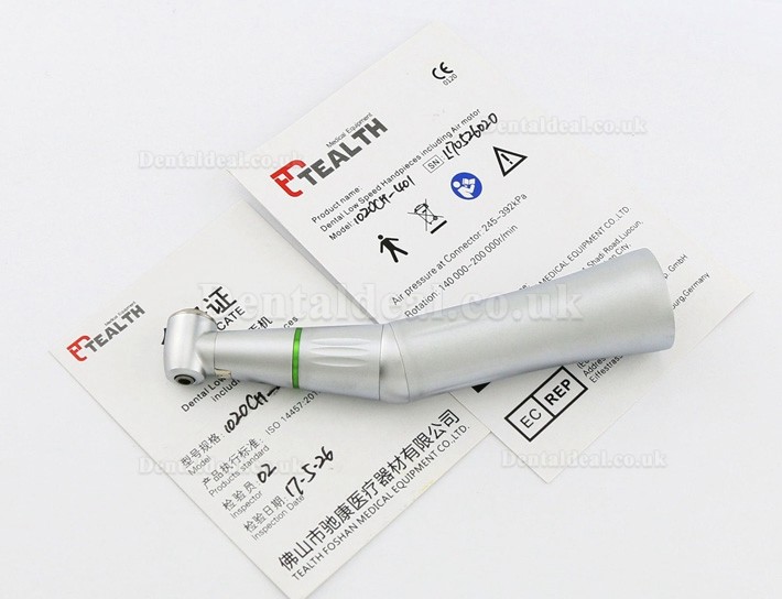 Tealth 1020CH-401 4:1 Reduction Push Button Inner Water Contra Angle Handpiece