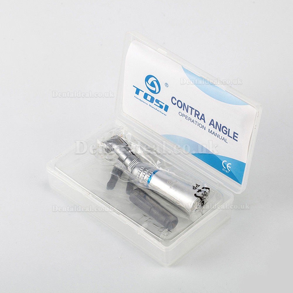 TOSI Dental Contra Angle 1:1 Handpiece Air Turbine Handpiece