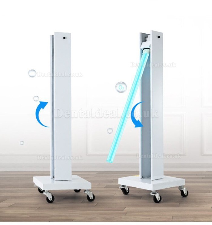 Mobile UV Sterilizer Trolley Cart Disinfection Lamp with Wheels for Schools Hospitals Factories