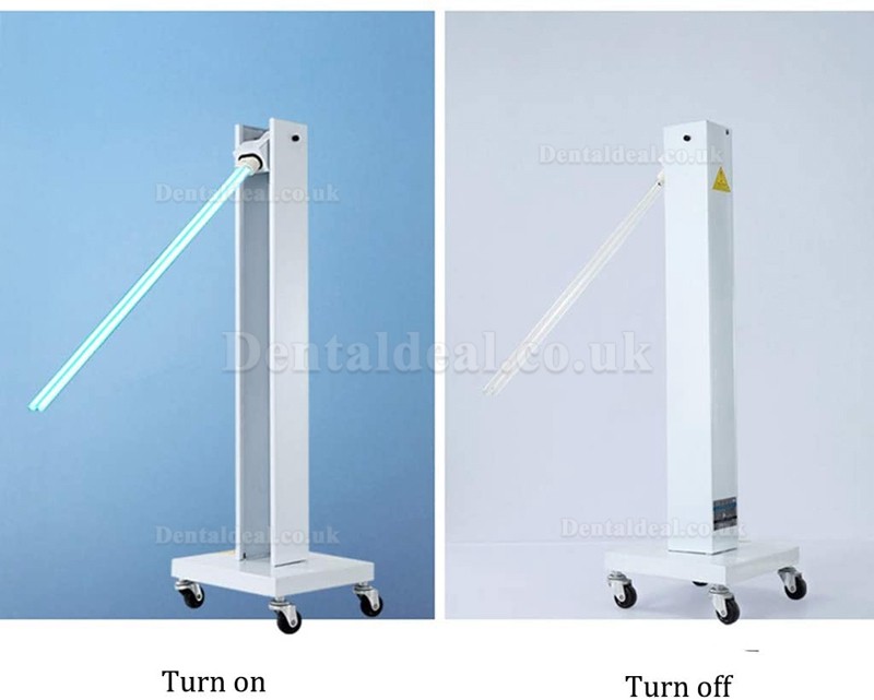 Mobile UV Sterilizer Trolley Cart Disinfection Lamp with Wheels for Schools Hospitals Factories