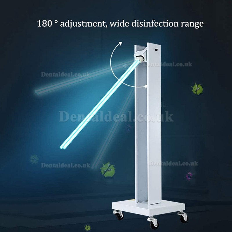 Mobile UV Sterilizer Trolley Cart Disinfection Lamp with Wheels for Schools Hospitals Factories