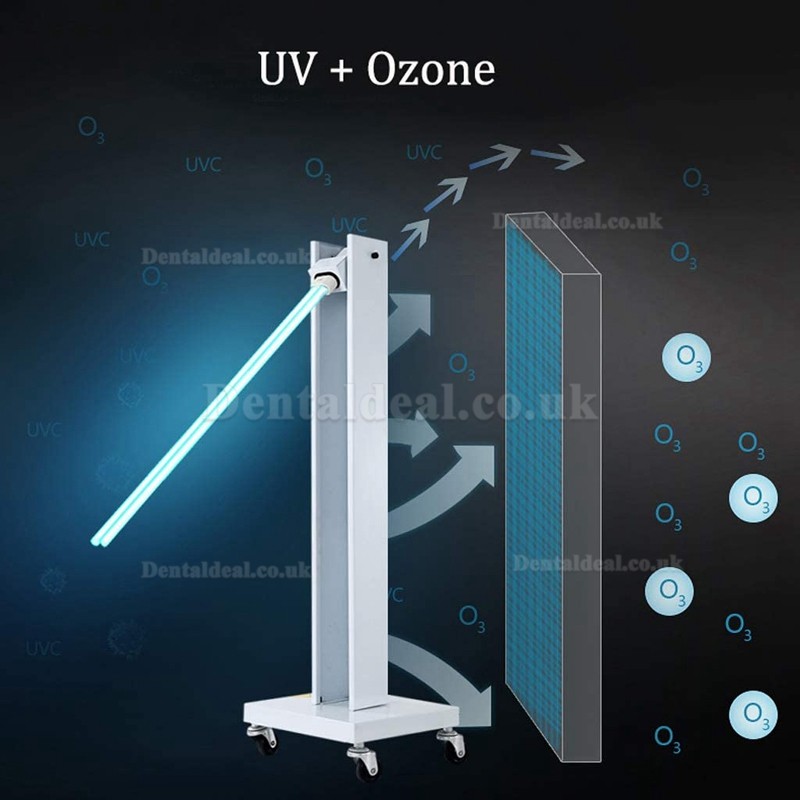 Mobile UV Sterilizer Disinfection Lamp with Wheels for Schools Hospitals Factories