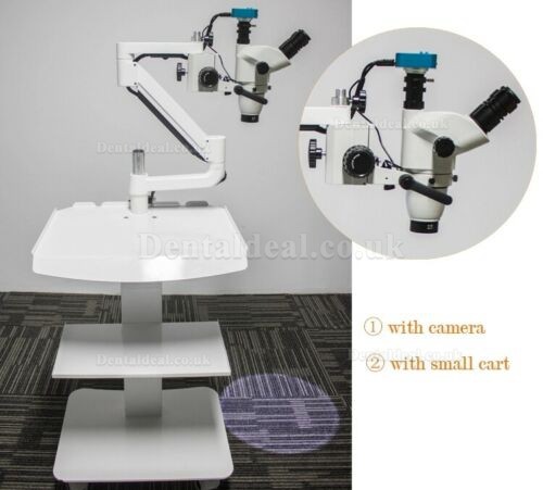 Trolley Type 5W Dental Root Canal Therapy Operating Microscope Loups with Camera