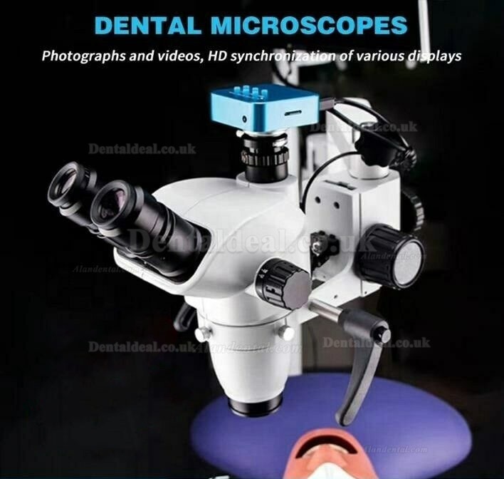 Trolley Type 5W Dental Root Canal Therapy Operating Microscope Loups with Camera