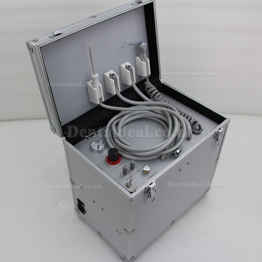 BD-402 Portable Dental Turbine Unit with Air Compressor +Suction System + Triplex Syringe