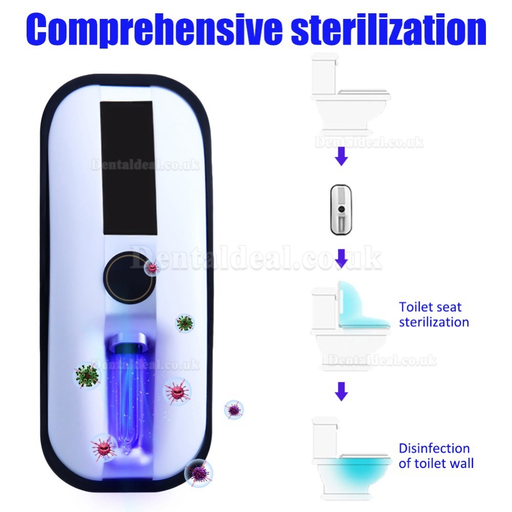 Intelligent Toilet Sterilizer UV Germicidal Lamp Rechargeable Solar Power Automatic Toilet Lid Sterilizer