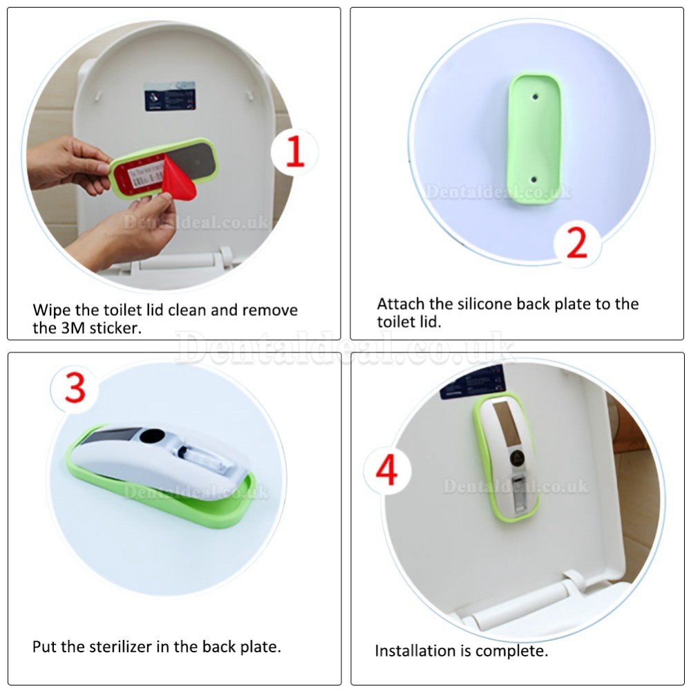 Intelligent Toilet Sterilizer UV Germicidal Lamp Rechargeable Solar Power Automatic Toilet Lid Sterilizer