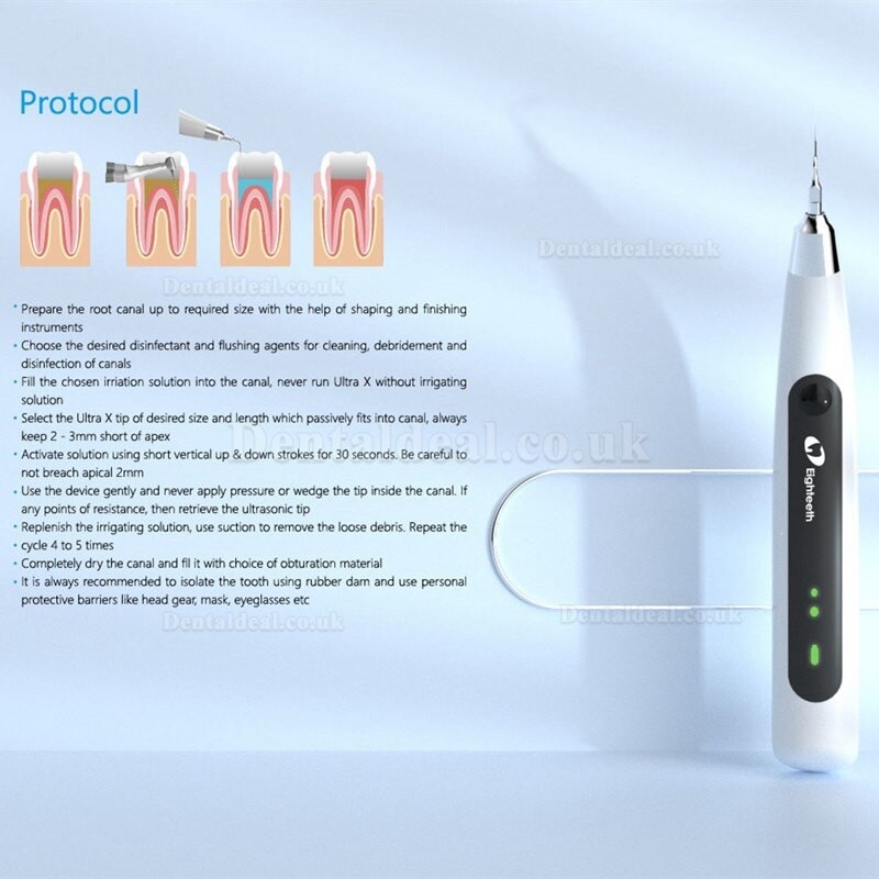 Eighteeth Ultra-X Endo Activator Cordless Ultrasonic Irrigator With 6 Pcs Needle Tips